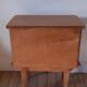 Scandinavian bedside oak compass feet 50-60s