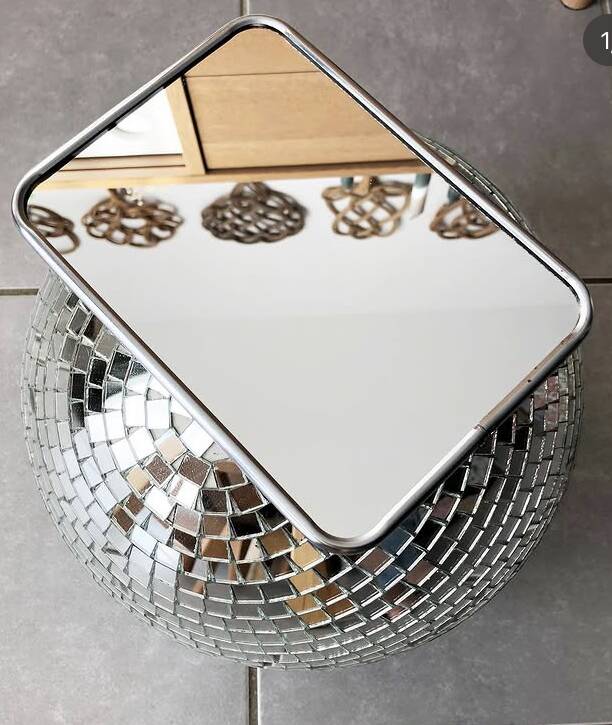 Vintage barber's mirror