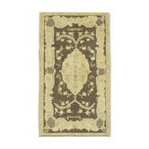 1970s handwoven decorative anatolian beige carpet 131 cm x 234 cm