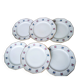 6 flat plates in Limoges porcelain