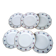 6 flat plates in Limoges porcelain