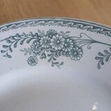 4 old flat plates Terre de fer