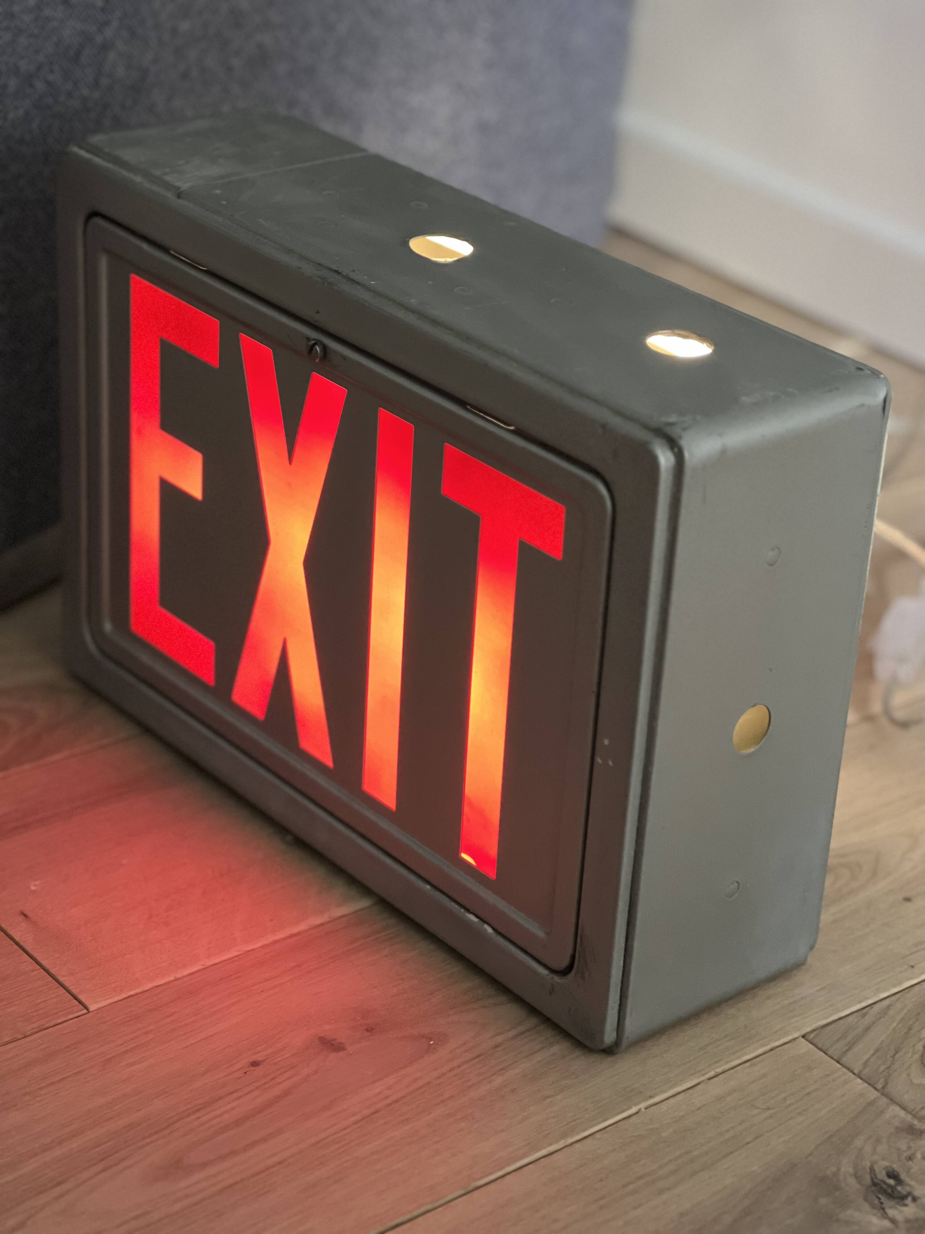 Vintage Exit Sign