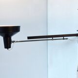 Black metal multi-adjustable wall lamp for Hiemstra Evolux, 1960's