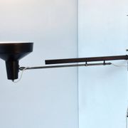 Black metal multi-adjustable wall lamp for Hiemstra Evolux, 1960's