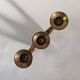 Three-branch brass candlestick Scandinavian country decoration