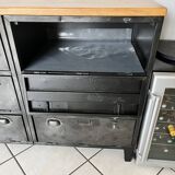 Buffet with 6 restored military lockers