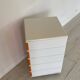 Desserte Flair plastique orange et blanc