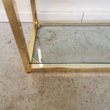 Shelf vintage brass gilded design 1970