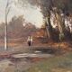Old oil on panel signed Longol