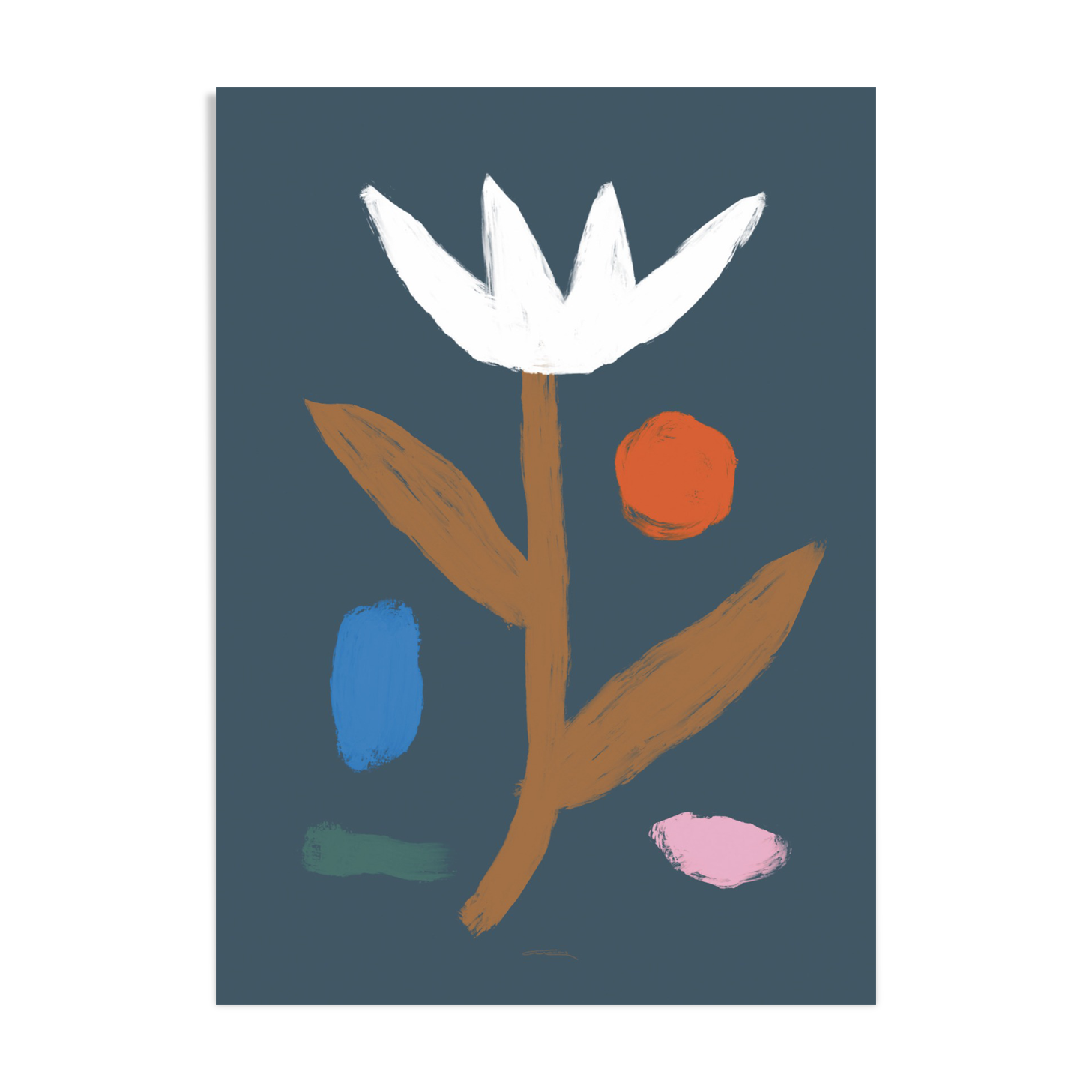 Wall poster plant colorful flower 50cm*70cm