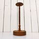 Vintage turned wooden hat rack milliner