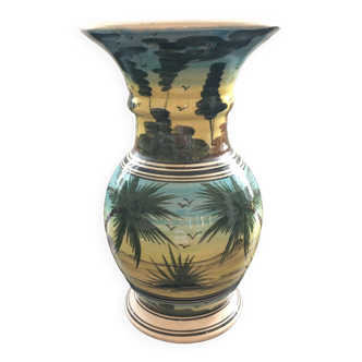 Coconut decorative vase