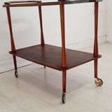 Bar kart - 50s 60 - Wood and glass.