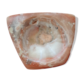 Polished agate soap dish or ashtray