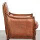 Sheepskin Art Deco design armchair with a comfortable seat and warm colours