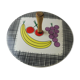 Old cheese dish, Banana décor, ceramic by Schramberg SMF
