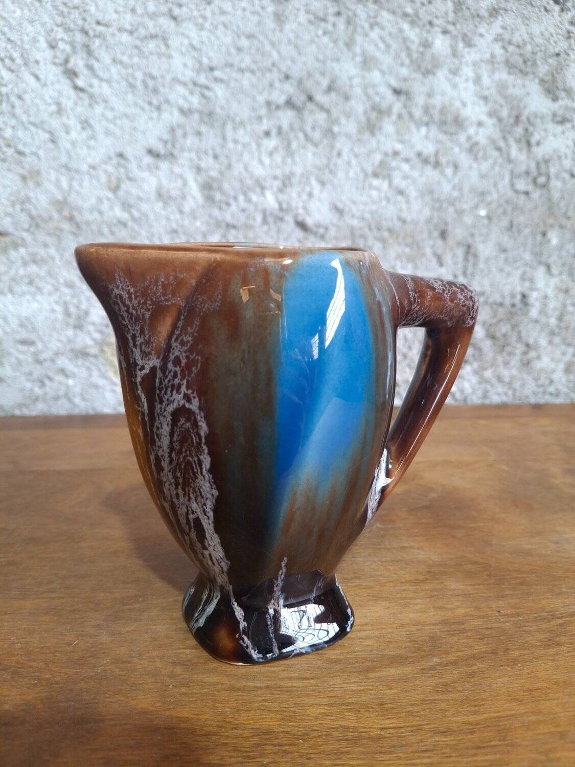 Art Deco coffee service Vallauris cobalt blue flambe glaze – 15 pieces