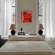 Toile "Close to you" version orange signée Bodasca