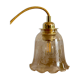 Vintage tulip walking lamp in amber glass