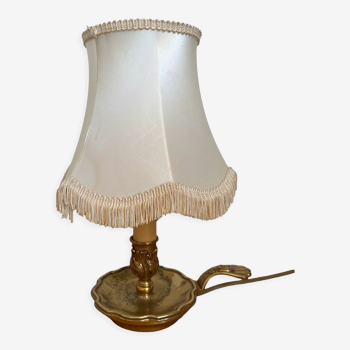 Vintage bronze bedside lamp 1960