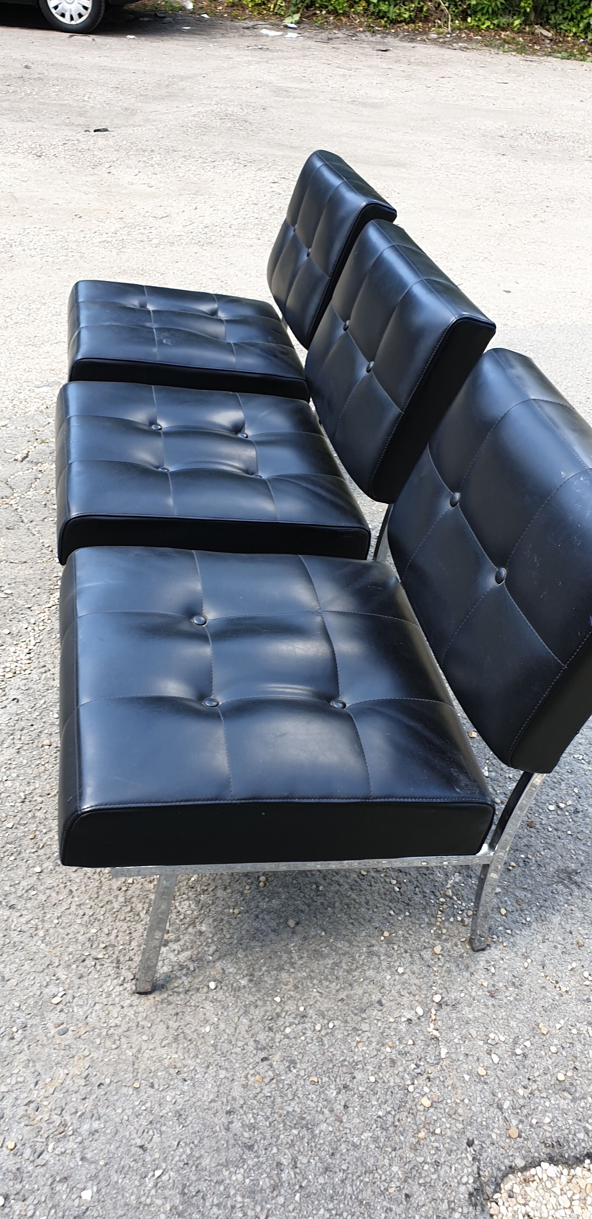 Armchairs 'capiton' black