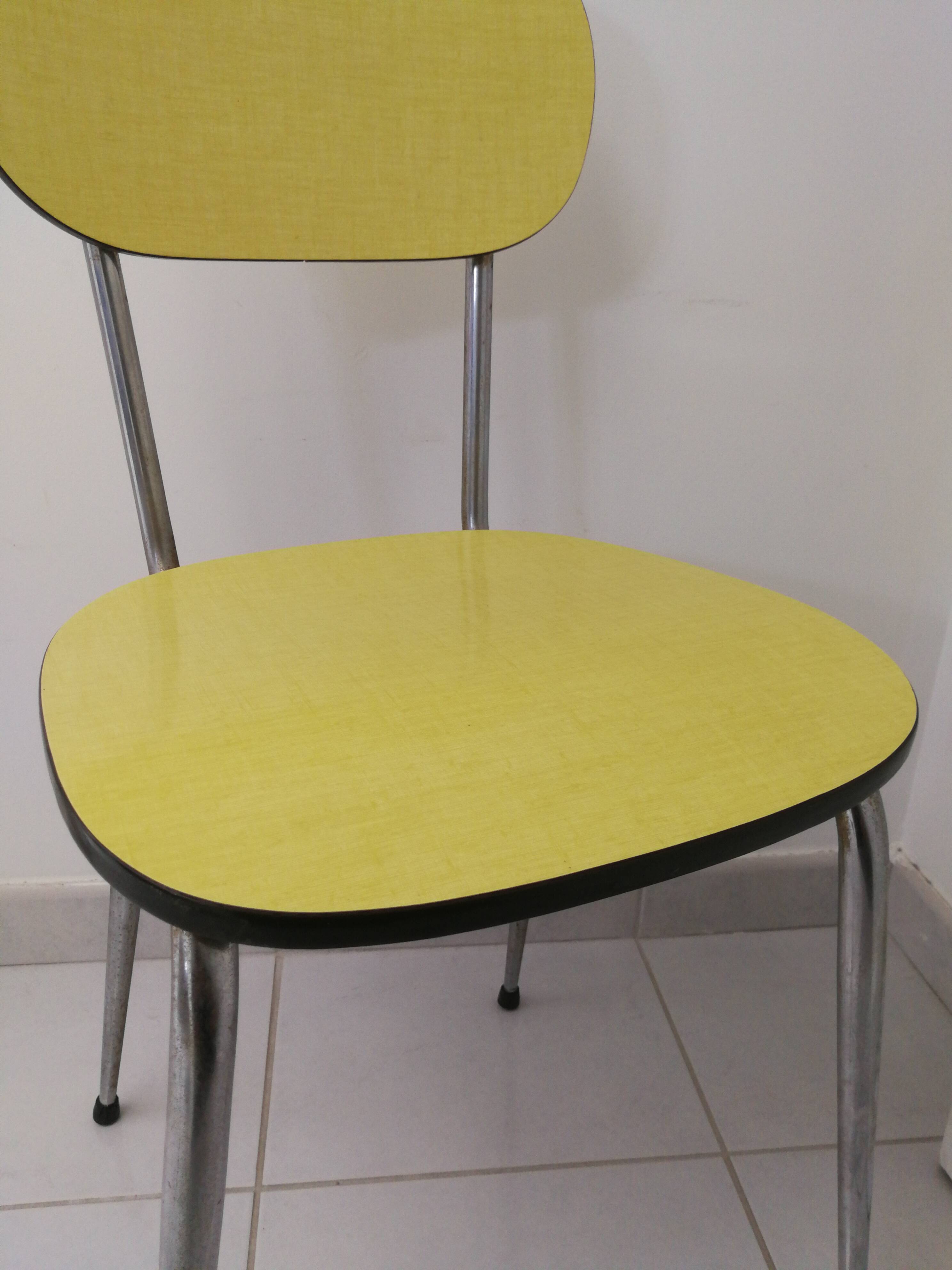 Yellow formica chair