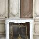 Louis XV style fireplace in white marble circa 1900