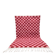 Handmade pure wool rug in traditional pink and red, 150/250 cm.