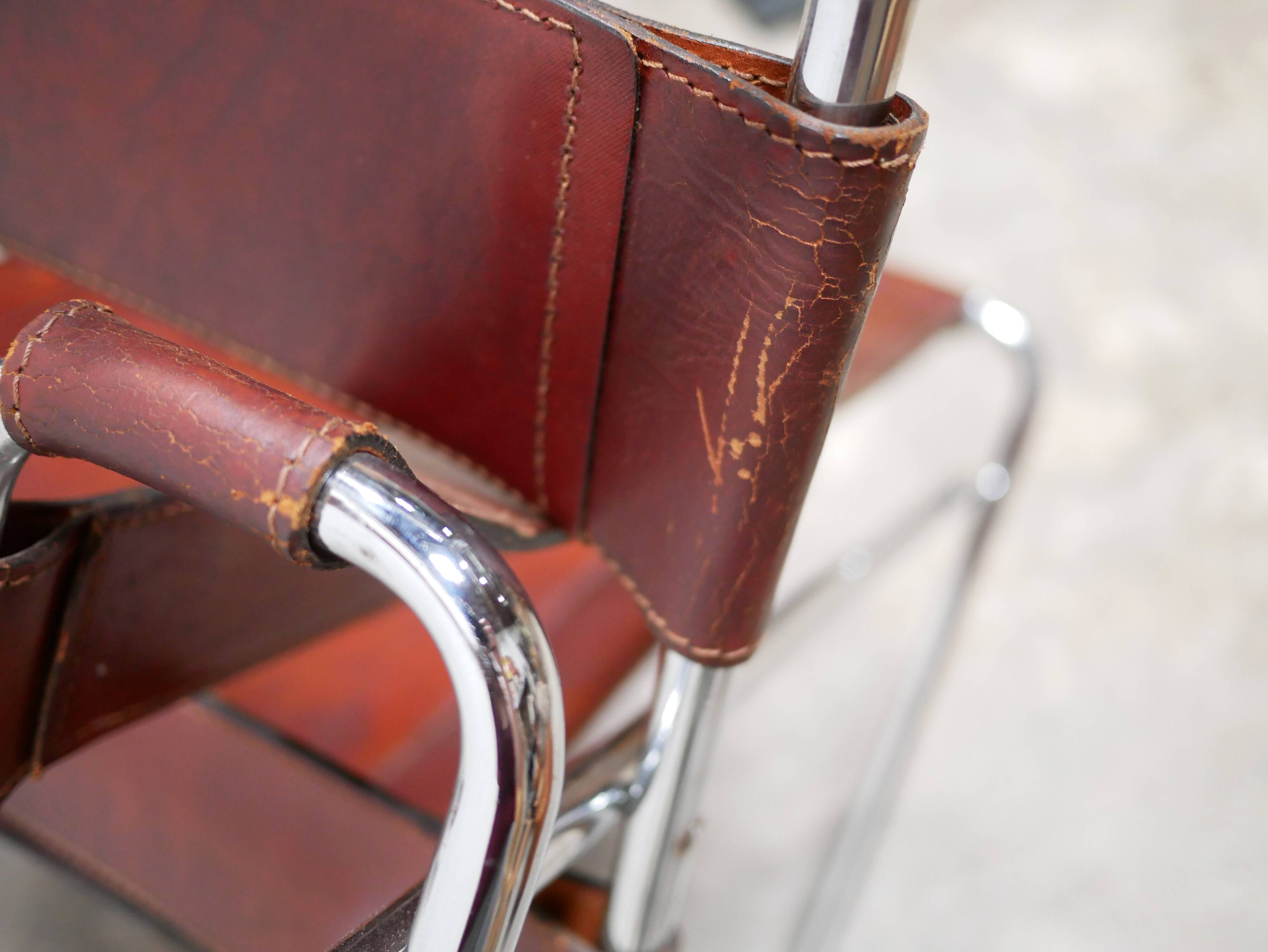 Fauteuil Wassily B3 vintage par Marcel Breuer