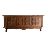 Buffet XXL en chêne sculpté