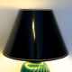 Table lamp in green lacquered porcelain, Italy 70s