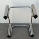 Chrome design coffee table and smoked glass space age vintage 1960