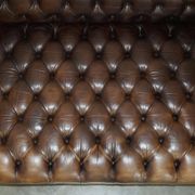 Vintage oversized Chesterfield canapé in hand-dyed leather.