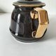Vintage black and gold teapot RIO – Art Deco style