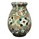 Jean Gerbino in Vallauris: enameled mosaic vase from the Art Nouveau period