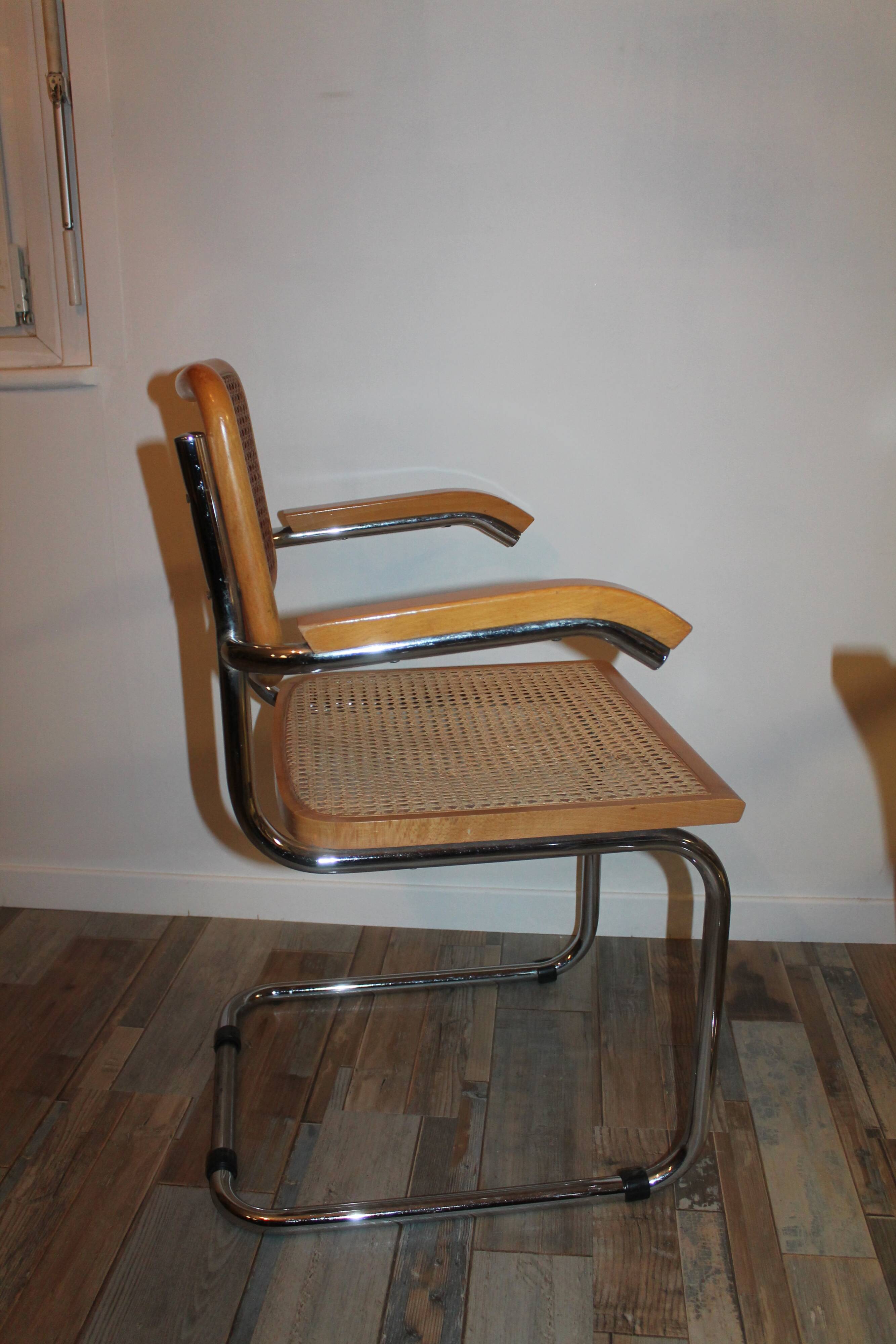 Lot 8 cesca B64 armchairs by Marcel Breuer