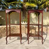 Pair of Louis XV Style Mahogany Side Tables
