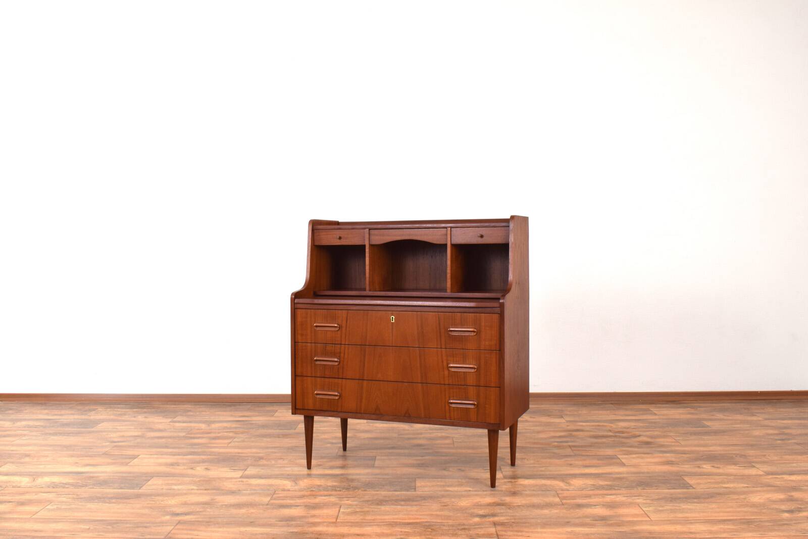 Mid-Century Danish Teak Secretary, 1960s.