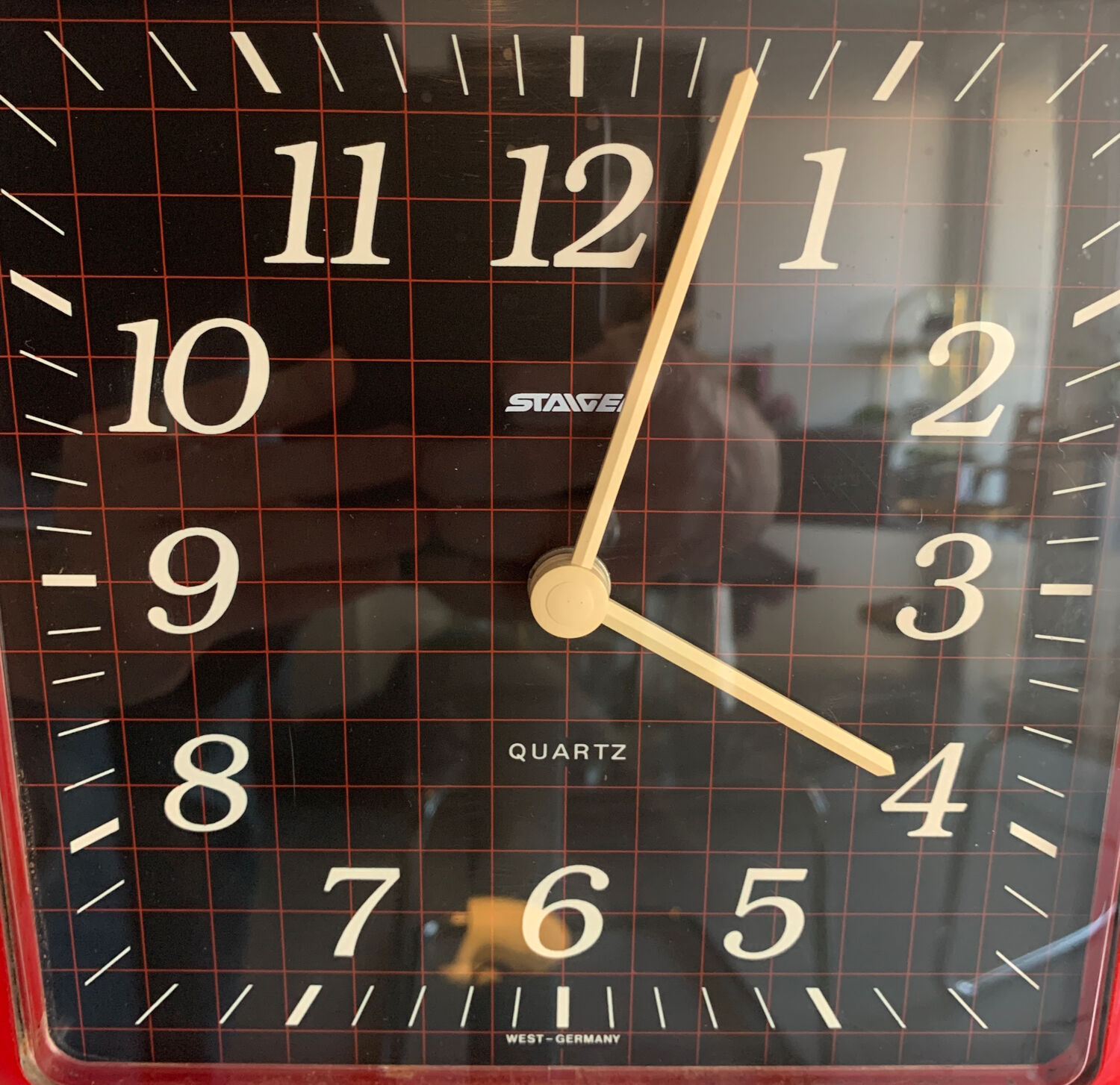 Vintage clock Staiger, West Germany, 80s