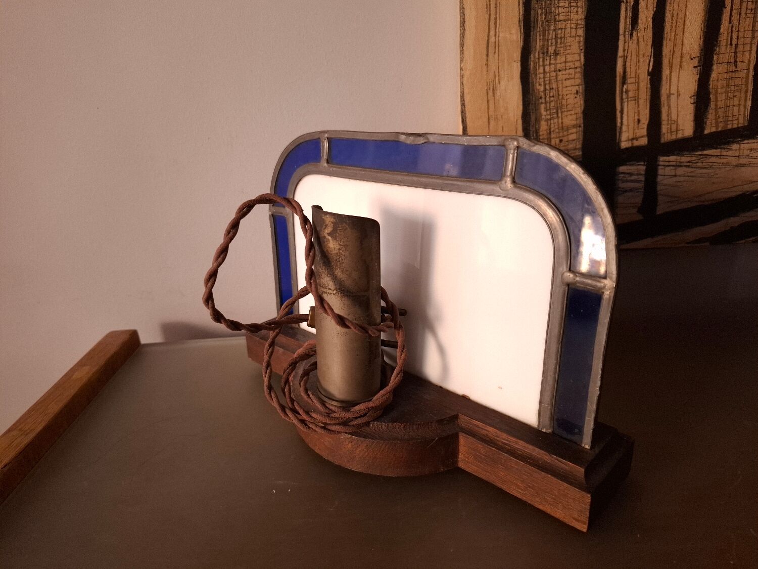 Art Deco glass lamp