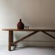 Rustic wooden bench, vintage 1960