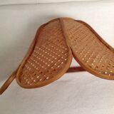 Pair of wicker wall wall light
