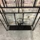 Cloakroom / Art Deco period coat rack in black wrought iron