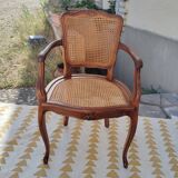 Louis XV caned armchair