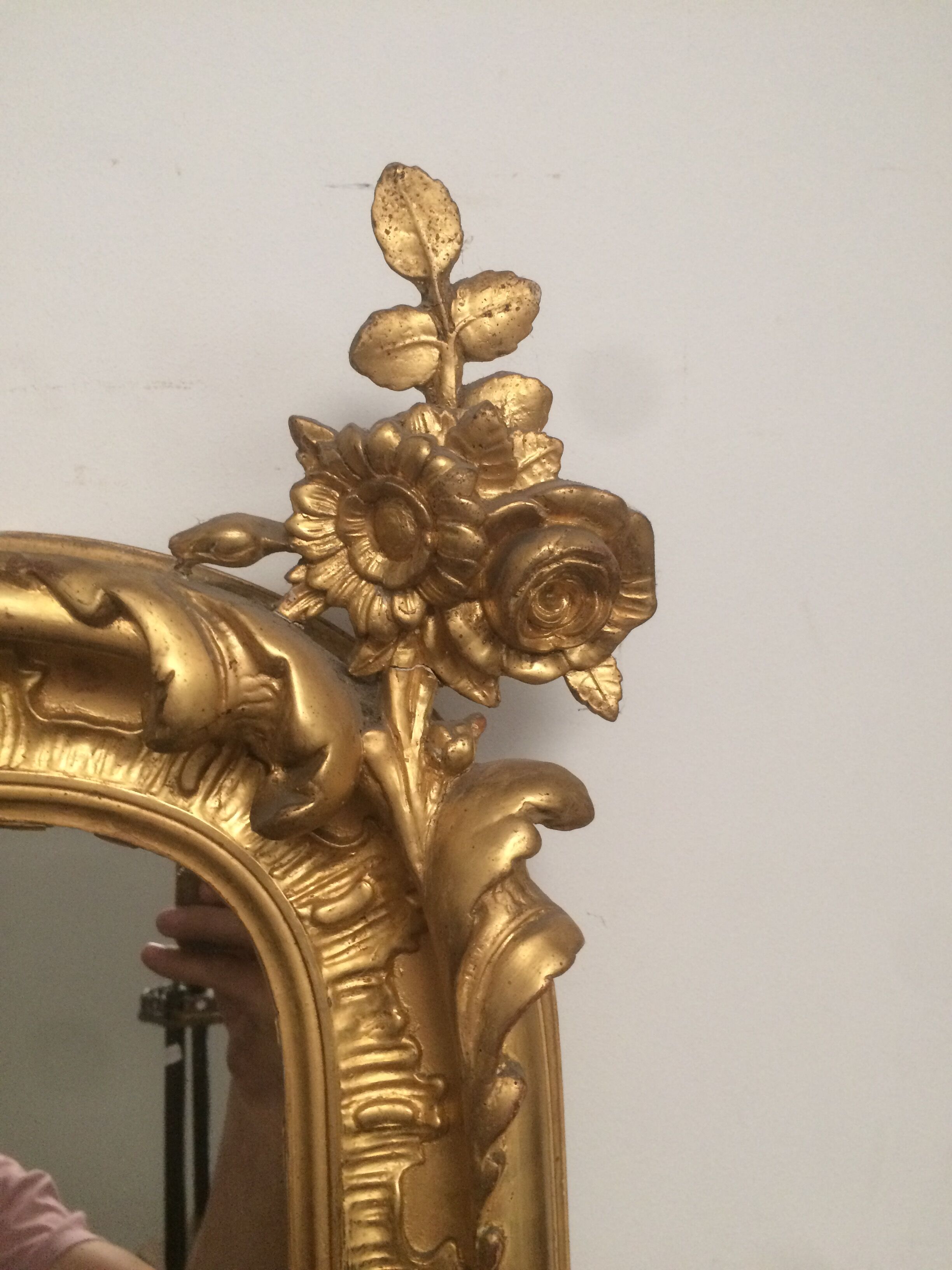 Golden mirror 19th 139x199cm