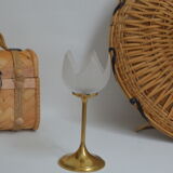 Brass flower candle holder