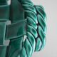 Green braided earthenware cut
