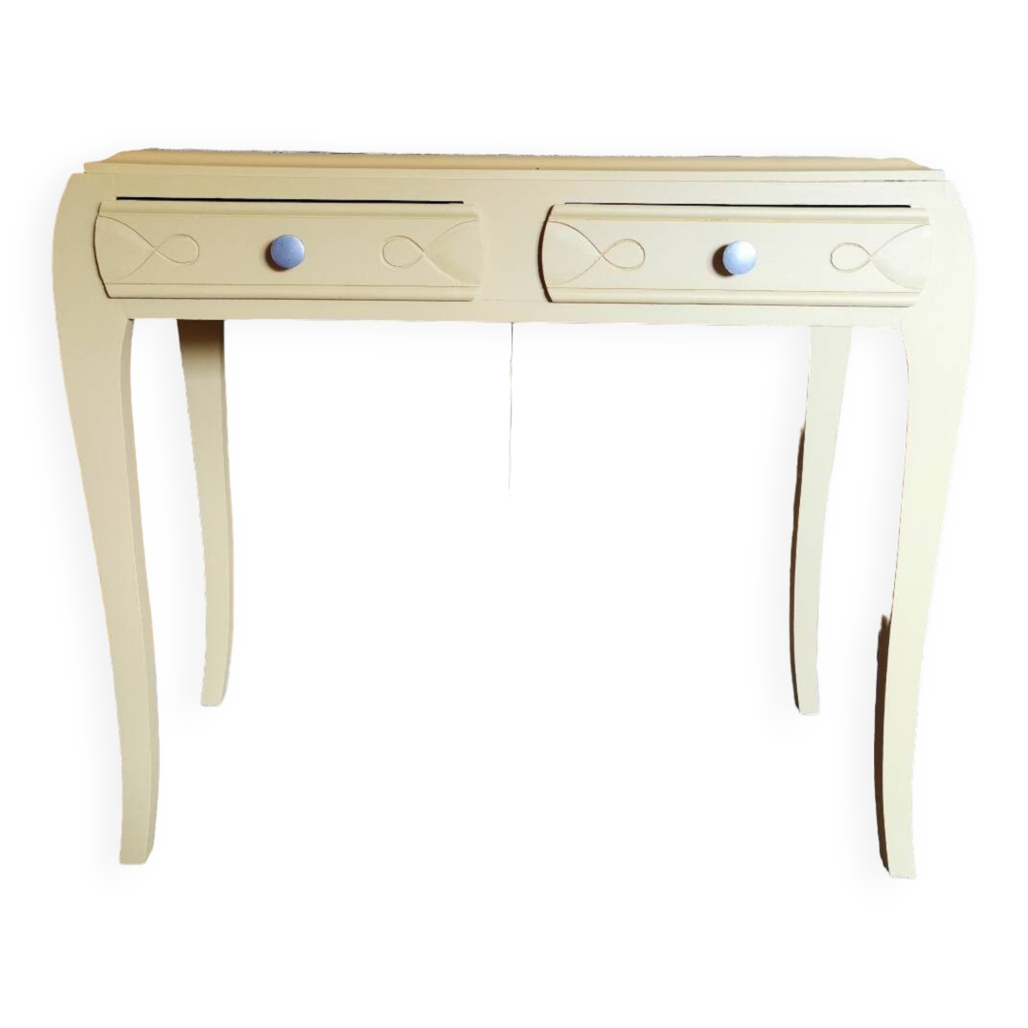 Grey marble art deco console