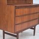 1960s, Danish chest of drawers with a mirror inside, original condition, teak wood.